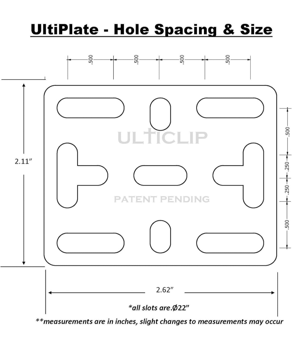 Ultiplate multi purpose mounting plate